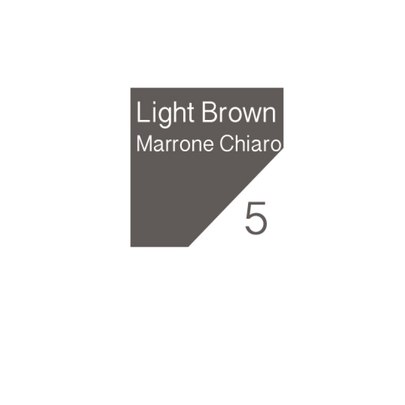 Riquadro di colore marrone chiaro con il nome del colore di riferimento e numero collegato.